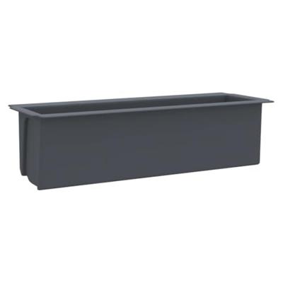 VidaXL Bloembakken voor europallets 12 st 36x13,5x9,5 cm pp grijs