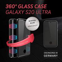 Black Rock Cover 360° Glass Voor Samsung Galaxy S20 Ultra Zwart - thumbnail