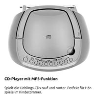 TechniSat DIGITRADIO 1990 Radio/CD-speler DAB+, VHF (FM) AUX, Bluetooth, CD, USB Acculaadfunctie, Wekfunctie Zilver - thumbnail