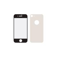 Mobilize Edge-To-Edge Glass Screen Protector Apple iPhone 8 Front and Back Pack Silver Full Glue - thumbnail