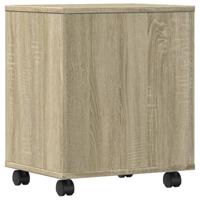 Printerkastje met wielen 41x32x48 cm sonoma eikenkleurig - thumbnail
