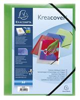 Elastomap exacompta kreacover a4 3 klep pp assorti | 5 stuks - thumbnail