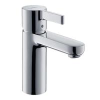 Hansgrohe Metris S wastafelkraan met waste chroom 31060000 - thumbnail