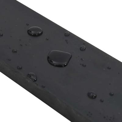 VidaXL Rubberen rand voor sneeuwploeg 180x8x2 cm zwart