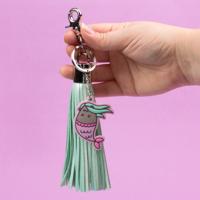 Pusheen PUSHTASLE USB-oplaadkabel, 2-in-1, turquoise - thumbnail