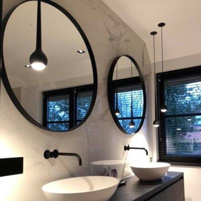 Martens Design Badkamerspiegel Rond Martens & Meijer Miami Beach Zwart Incl Indirecte Verlichting & Verwarming - Spiegel Rond Miami Beach 60 cm