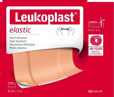 Leukoplast elastische pleister, 8 cm x 1 m Leukoplast elastische pleister, 8 cm x 1 m