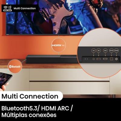 Soundbar - HISENSE - HS2000 - 2.0 kanalen - 80W - Bluetooth 5.0 - HDMI ARC