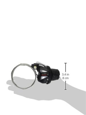 Draaiversteller (rechts) 6 speed Shimano Tourney SL-RS36 - zwart/zilver - thumbnail