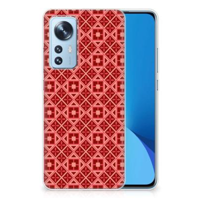 Xiaomi 12 | 12X | TPU bumper | Batik Rood Xiaomi 12 | 12X | TPU bumper | Batik Rood