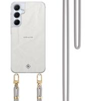 Samsung Galaxy A55 hoesje met grijs koord - Vive la vie - thumbnail