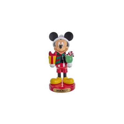 Mickey W-Present Nutcracker 10 inch kersthanger Kurt S. Adler - Kurt s adler