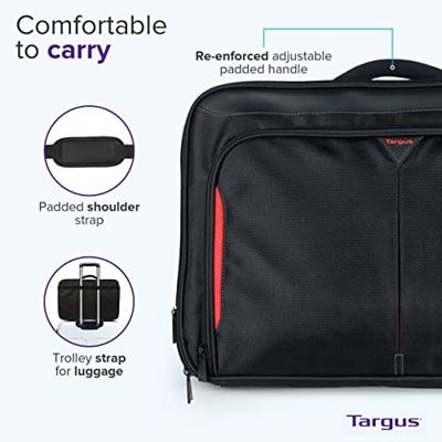 Targus 17"/18" notebook tas zwart/rood - thumbnail