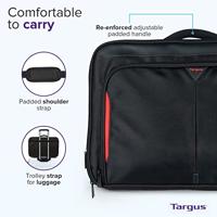 Targus 17"/18" notebook tas zwart/rood - thumbnail