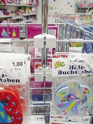 Klem voor buis aan draadmand boven-onder Klem voor buis aan draadmand boven-onder