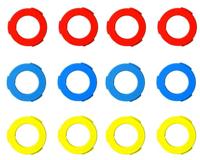 Magura cover-kit voor remklauw blauw/rood/geel 12st. 2701240 - thumbnail