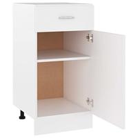 Onderkast met lade Lyon 40x46x81,5 cm bewerkt hout wit - thumbnail