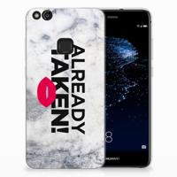 Huawei P10 Lite | Siliconen hoesje | met naam Already Taken White - thumbnail