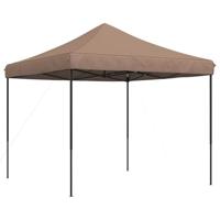 VidaXL Partytent inklapbaar pop-up 292x292x315 cm bruin - thumbnail