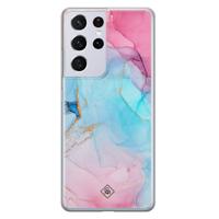 Samsung Galaxy S21 Ultra siliconen hoesje - Marble colorbomb - thumbnail