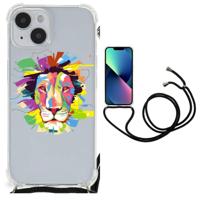 iPhone 14 Plus Stevig | Bumper Hoesje | Lion Color - thumbnail