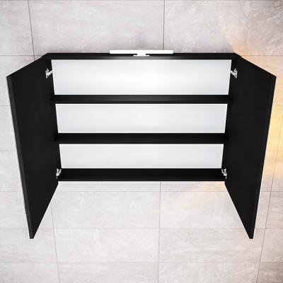 Spiegelkast Boss & Wessing Cube 100x70x16 cm Mat Zwart Urban Boss & Wessing