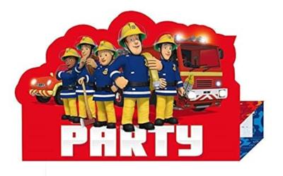 Brandweerman Sam uitnodigingen, 8st.