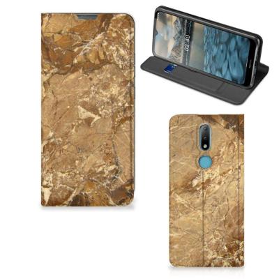 Nokia 2.4 | Standcase | Marmer Creme Nokia 2.4 | Standcase | Marmer Creme