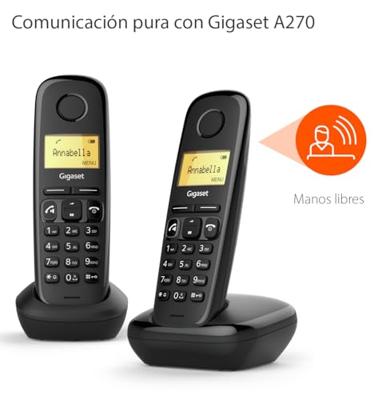 TELEFONO GIGASET A270 DUO NEGRO