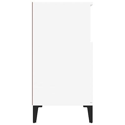 Dressoir 60x35x70 cm bewerkt hout wit