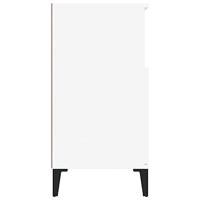 Dressoir 60x35x70 cm bewerkt hout wit - thumbnail