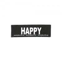 Julius-K9 tekstlabel Happy 11 x 3 cm - thumbnail