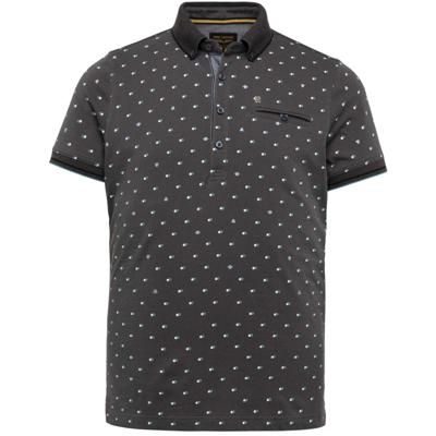 Short sleeve polo single jersey al asphalt Short sleeve polo single jersey al asphalt