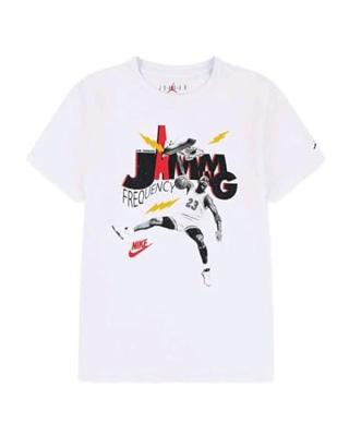 T-Shirt met Korte Mouwen voor kinderen Jordan Mj Jamming Ss Zwart - Maat: 13-15 Jaar T-Shirt met Korte Mouwen voor kinderen Jordan Mj Jamming Ss Zwart - Maat: 13-15 Jaar