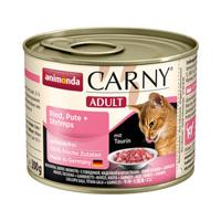 ANIMONDA Carny Adult Beef, turkey and shrimps - nat kattenvoer - 200g - thumbnail