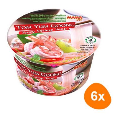 Mama - Instant Rijst Noedel Soep Tom Yum Goong - 6 stuks
