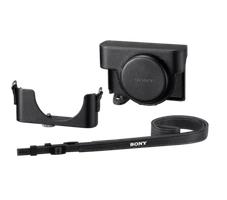 Sony RX100 leather case met mic jack opening (LCJRXKB.SYH)