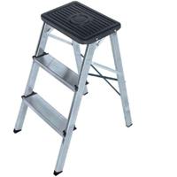 Opvouwbare ladder met 3 tredes EDM 75051 Aluminium 40 x 14 x 82 cm Multicolour - thumbnail