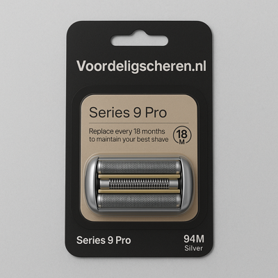 Huismerk Universele Scheerkop voor de Braun 94M Series 9 -zilver