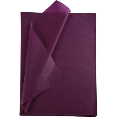 Creativ Company Tissuepapier, vel 50x70 cm, 17 gr, bordeaux, 25 vel/ 1 doos