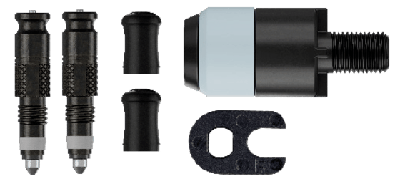 Schwalbe ventiel conversiekit clik sv-scv + pompkop adapter