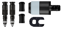 Schwalbe ventiel conversiekit clik sv-scv + pompkop adapter - thumbnail