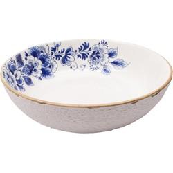 HEINEN - Blauw Bloesem - Saladeschaal 29,5cm HEINEN - Blauw Bloesem - Saladeschaal 29,5cm