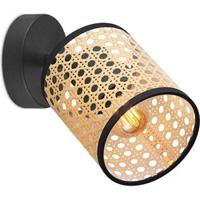 Home sweet home LED opbouwspot Ratan - naturel/zwart - thumbnail