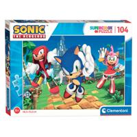 Clementoni legpuzzel - sonic, 104st. - thumbnail