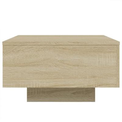 Salontafel 55x55x31 cm bewerkt hout sonoma eikenkleurig Salontafel 55x55x31 cm bewerkt hout sonoma eikenkleurig