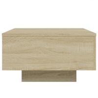 Salontafel 55x55x31 cm bewerkt hout sonoma eikenkleurig - thumbnail