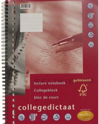 Multo collegedictaat ft A4, gelijnd, 23-gaats