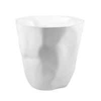 QUVIO Prullenbak gekreukt design wit - thumbnail