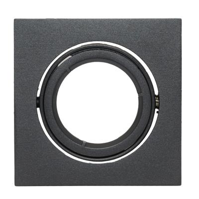 Hope Inbouwspot 50mm verstelbaar vierkant mat zwart - 5013203